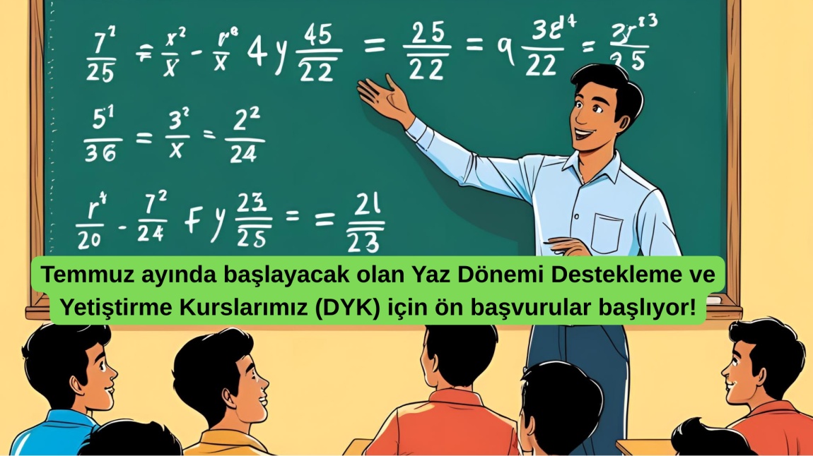 Yaz Dönemi DYK Kursları İçin Ön Başvurular Başlıyor